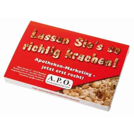 Popcorn im Karton mit Aufdruck - Topgiving